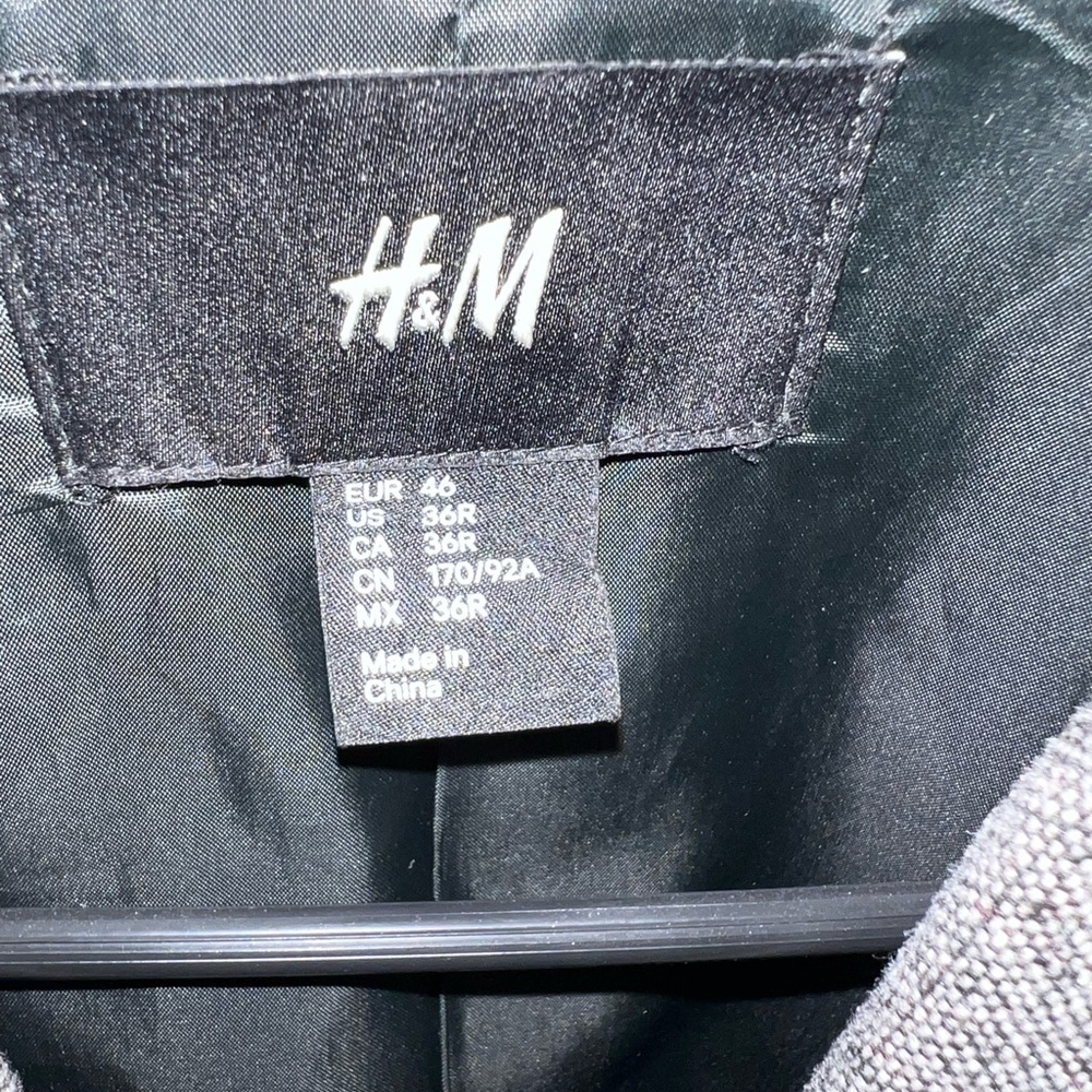 H&M Gray Sport Coat Modern Slim Fit - Picture 2 of 4